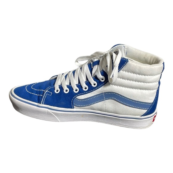 Vans High Top Sneaker Blue White Men’s Size 8 Womens Size 9.5 SB5 - Picture 7 of 11